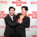 (L-R) Justin Chien and Sam Song Li attend Netflix's The Brothers Sun Los Angeles Premiere at Netflix Tudum Theater on January 04, 2024 in Los Angeles, California.