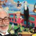 A collage of Hayao Miyazaki's films.