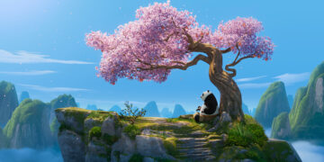 Po (Jack Black) in Kung Fu Panda 4 directed by Mike Mitchell.
