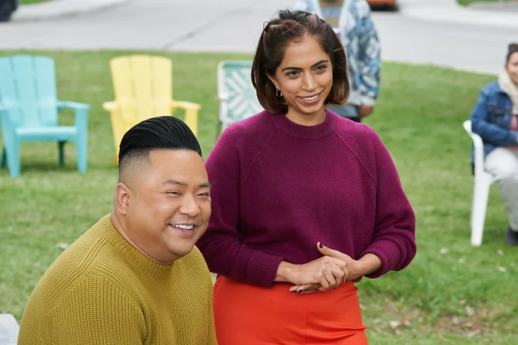 Andrew Phung as Andrew and Rakhee Morzaria as Camillefor CBC's Run the Burbs.