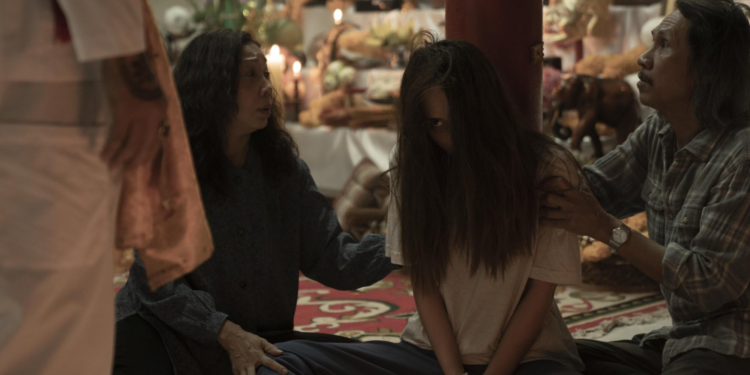 Noi presents Mink to a shaman in The Medium