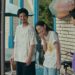Hiroki Sano as Sano standing with two friends in front of a house laughing in Super Happy Together.