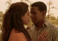 Sarita Choudhury as Mina and Denzel Washington as Demetrius lovingly embrace in Mississippi Masala