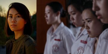 Siyou Tan headshot and a still from the movie Amoeba