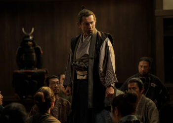 Masahiro Motoki as Lord Murashige Araki in The Samurai and the Prisoner.