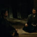 Masaki Suda as Kuroda Kanbei and Masahiro Motoki as Lord Murashige Araki in The Samurai and the Prisoner.