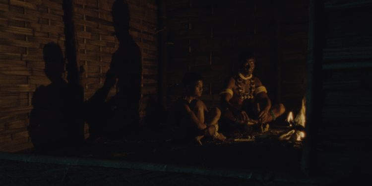 Anghlong Konyak and Sobino Rengma as Anghbah and his son Amao in the film Angh by Theja Rio.